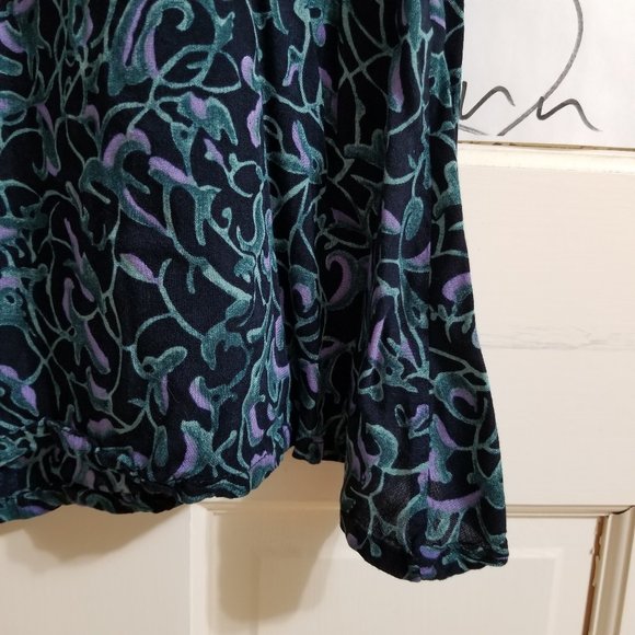 Passports Of Pier 1 Imports romper Small vine print playsuit jumpsuit VINTAGE - Picture 7 of 14